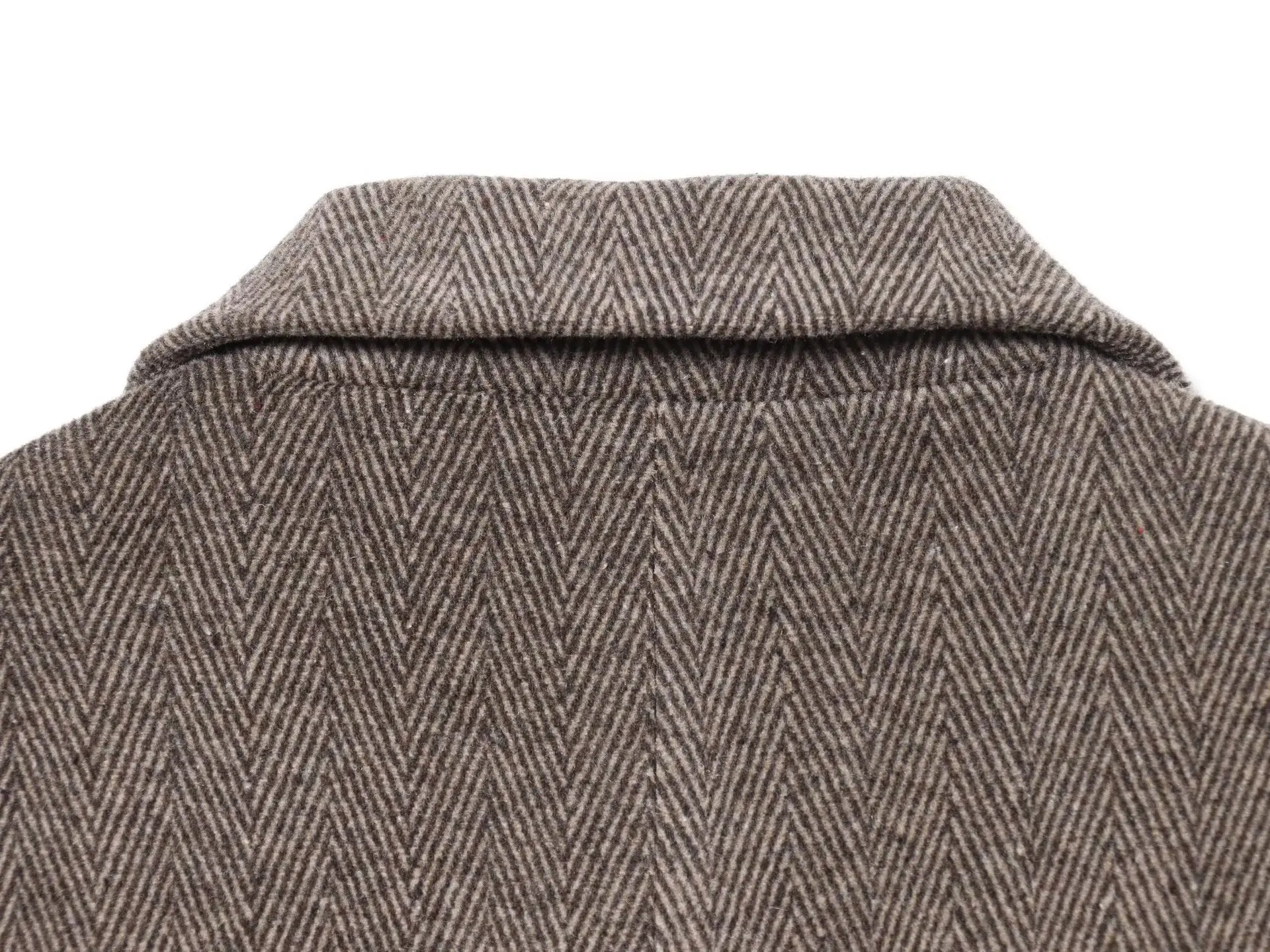 سترة نسائية أنيقة عصرية للخريف عتيقة متعددة الاستخدامات بحزام متعرج وياقة مدببة وأكمام طويلة معطف بلون سادة #6