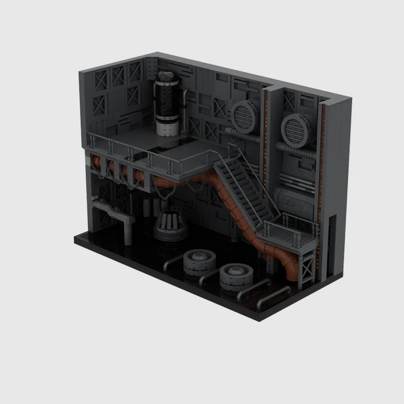 Star Movies Model MOC Building Bricks Control Engineering Room Modular Technology Gifts Holiday Assemble Children Toys Suit