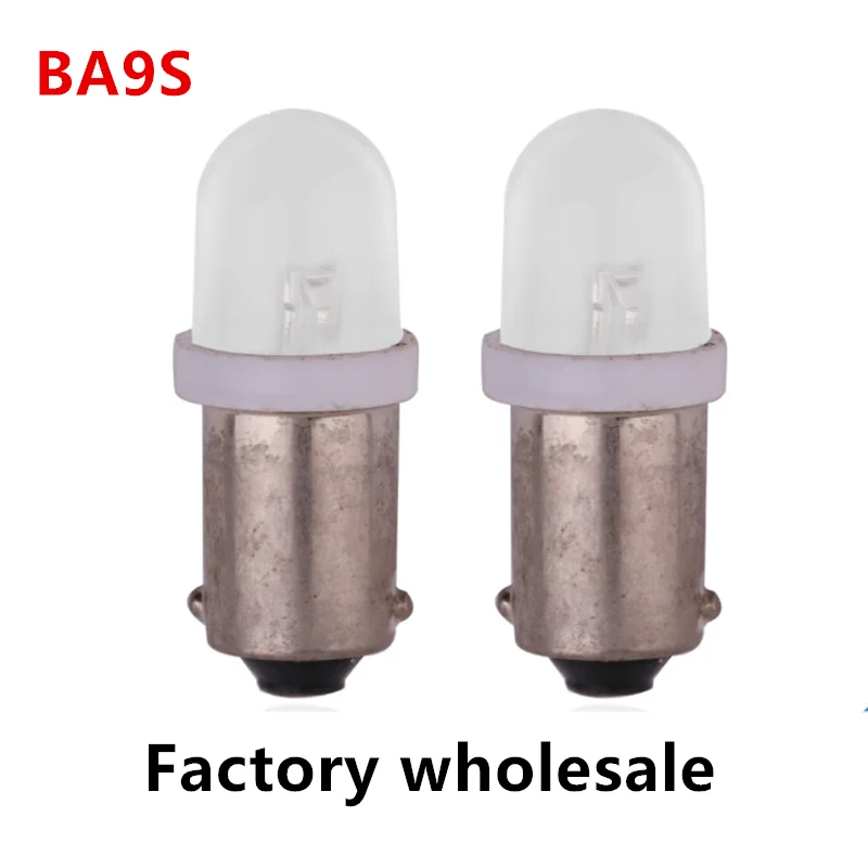 

100 шт неполярный AC DC 6V 6,3 V 12v BA9S T4W #44 #47 базовый светодиодный F10 Клин прозрачный неполярный пинбол игровой автомат белый синий