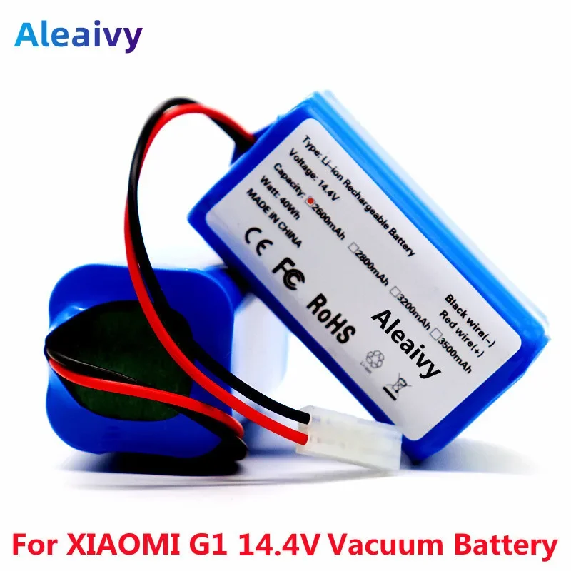 

New 14.4V 3400mAh 2800mAh Li-ion Battery Pack For XIAOMI MIJIA Mi Robot Vacuum-Mop Essential G1 MJSTG1, SKV4136GL