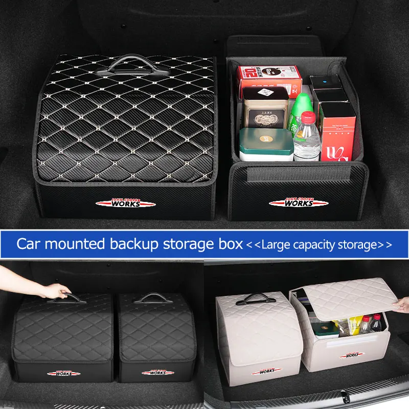 

Car Trunk Folding Storage Bag Stowing Tidying Accessories For MINI Cooper S R50 R52 R53 R55 R56 F54 F55 F56 F60