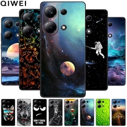 Phone Cases For Xiaomi Poco M6 Pro 4G Case Black Silicone TPU Shockproof Soft Cover for Poco M 6 Pro 4G Protect Capa M6Pro 4G