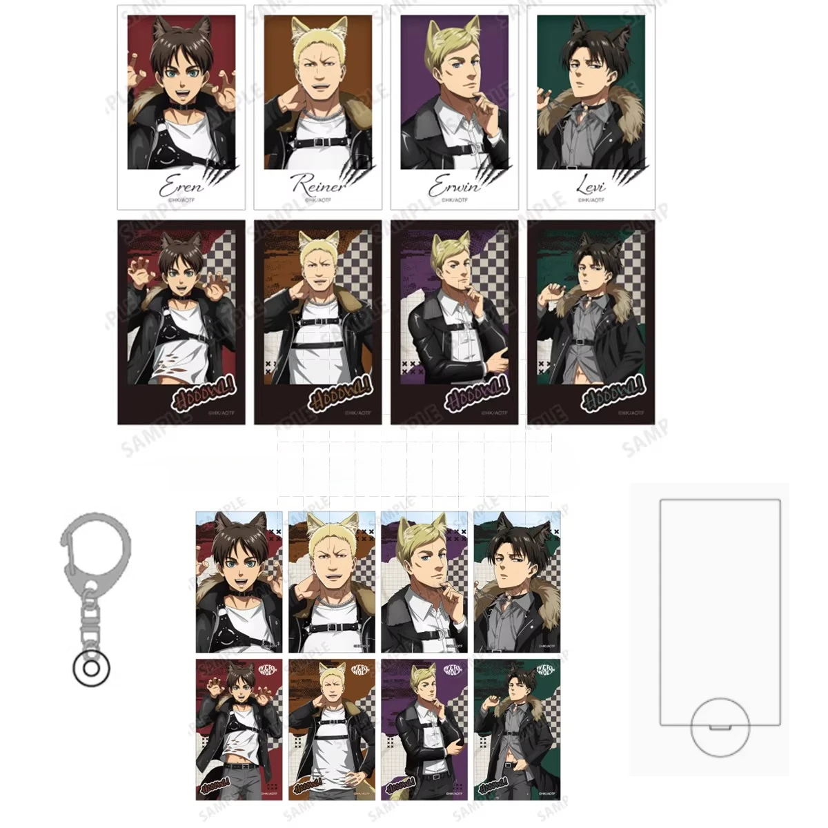Game Erwin Smith Reiner Eren Yeager Levi Ackerman Acrylic Stand Figure Doll Anime Keychain Model Plate Cosplay Toy for Gift