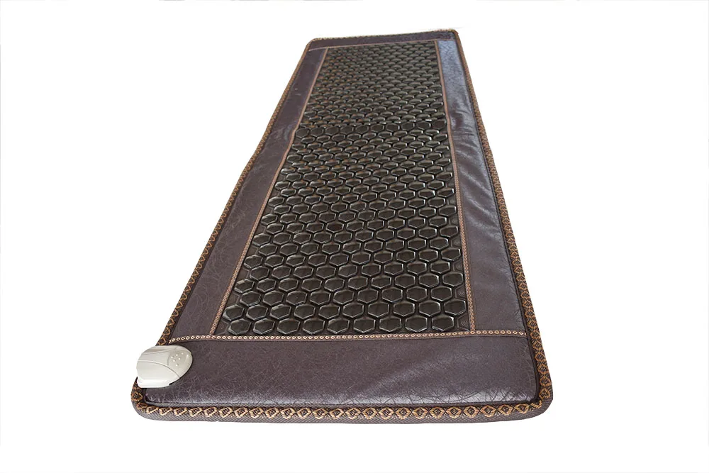 Comfortable home massage mattress topaz sofa cushion germanium stone tomalin heating body massager health cushion 220 v