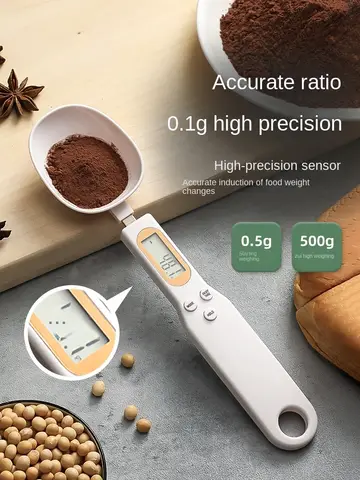 Mini Spoon Scale Digital Kitchen Scale Electronic LCD Food Scale 0.1-500g Cooking Flour Milk Coffee Powder Weight Measure Spoon