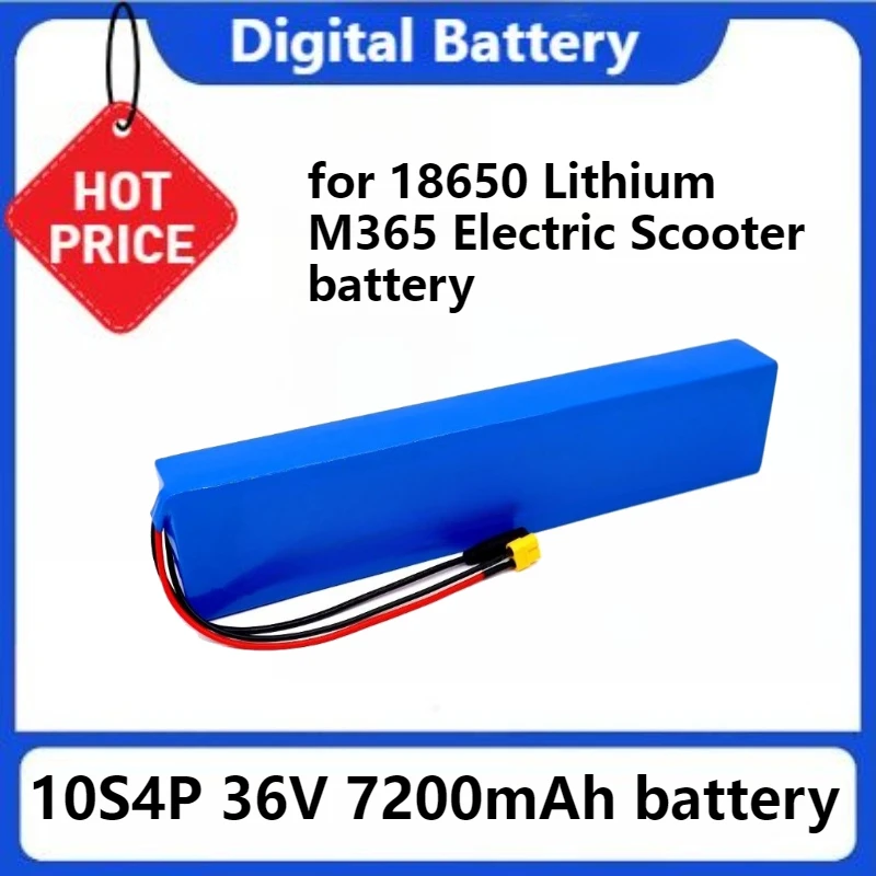

10S4P 36V 7200mAh Electric Scooter Battery Pack 18650 Lithium M365 Electric Scooter 36v 350W High-capacity Battery Scooter