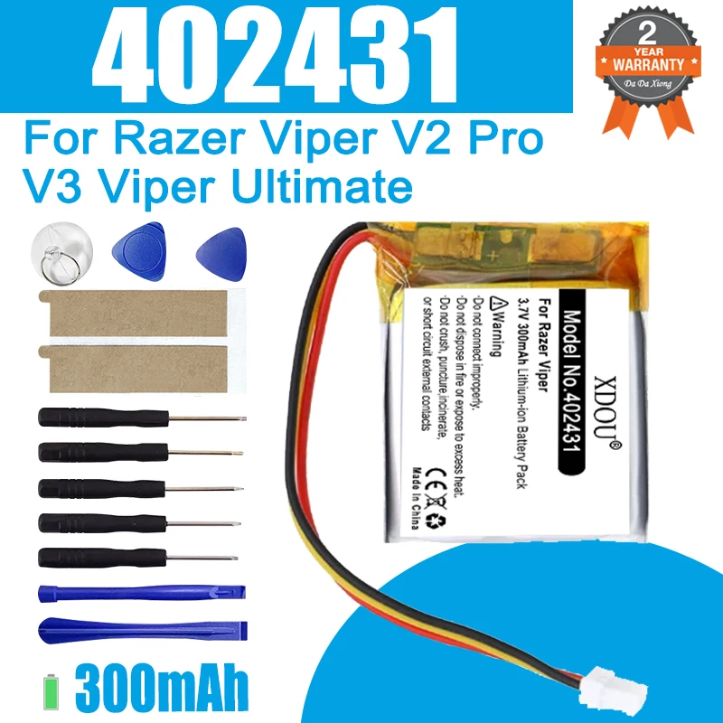 Replacement Mouse Battery 500mah For Razer Viper V2 Pro V3 Viper Ultimate