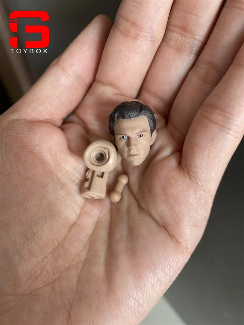 1/12 Scale Tom Holland Head Sculpt PVC Male Soldier Head Carving Fit 6'' SHF Action Figure Body Dolls