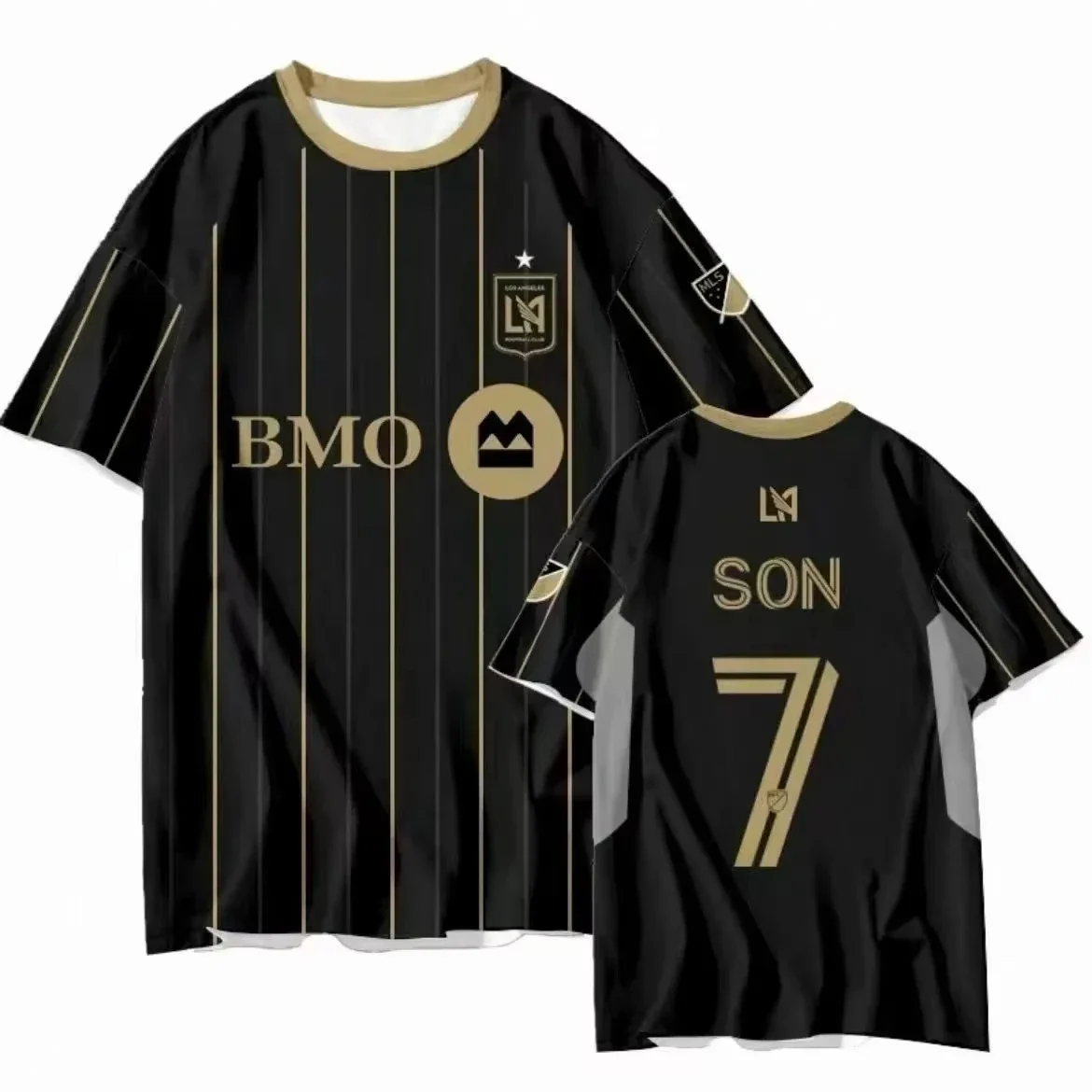 2025 قميص تدريب لوس أنجلوس FC ثلاثي الأبعاد _ مجموعة عائلية _ ملابس رياضية للأداء _ خيارات قياس كاملة مجموعة ملابس للأولاد