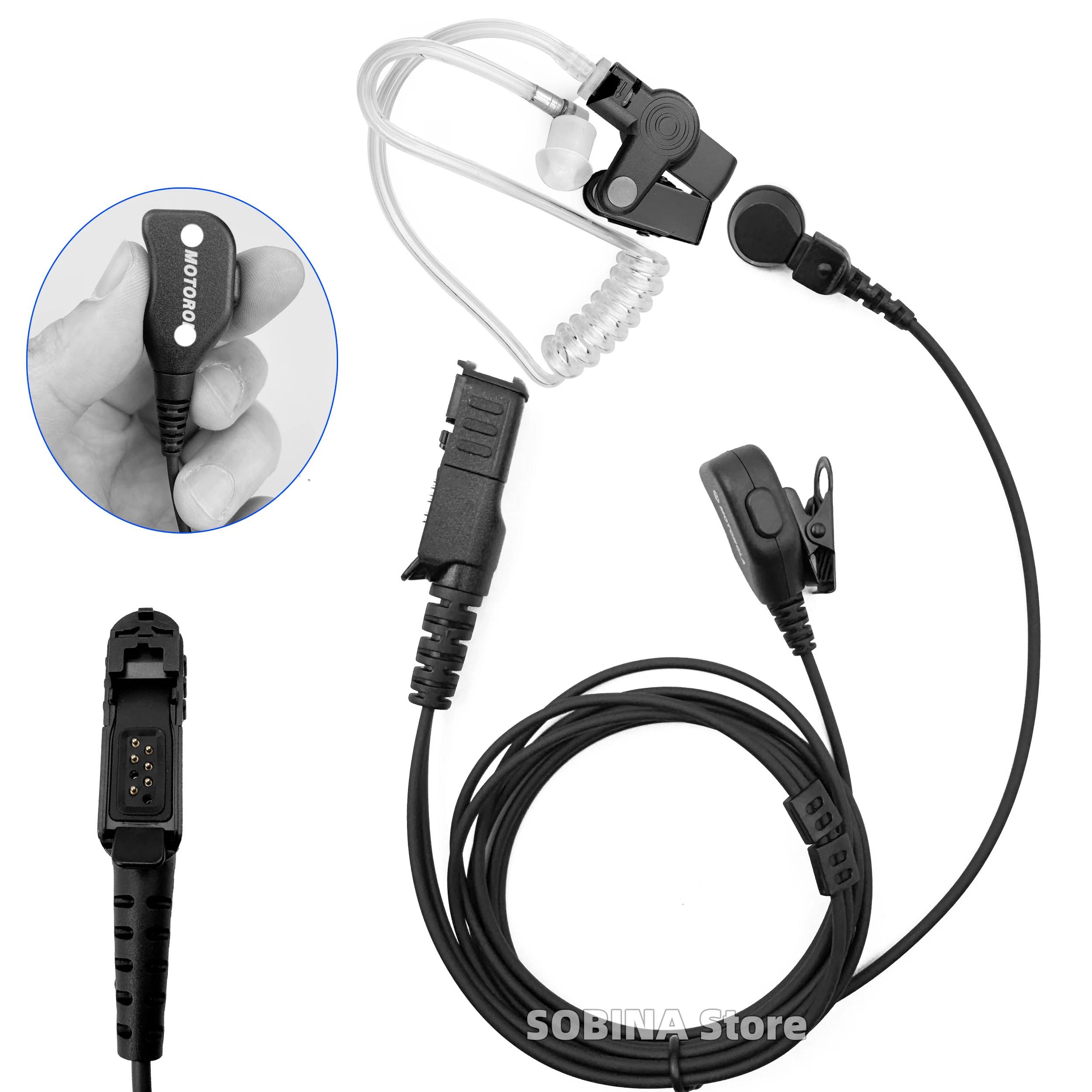 

Наушник с воздушной трубкой, микрофон для Motorola DP2400 DP2600 XiR P6620 MTP3550 MTP3100 MTP3200 MTP3250 3500, наушники-рации