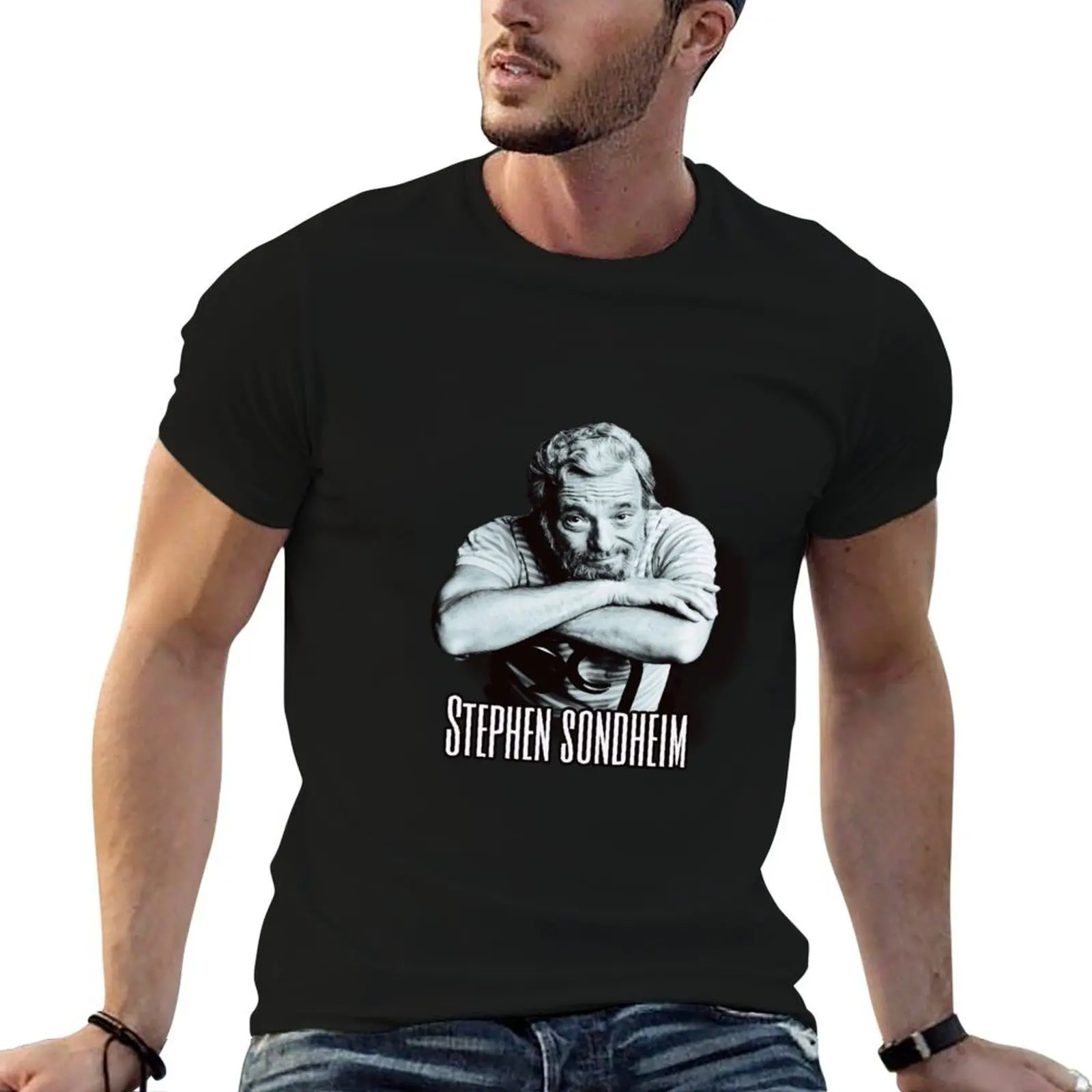 

Stephen Sondheim T-Shirt t shirts for man graphic tees anime tshirt black cotton t-shirt plain for man package T-shirt
