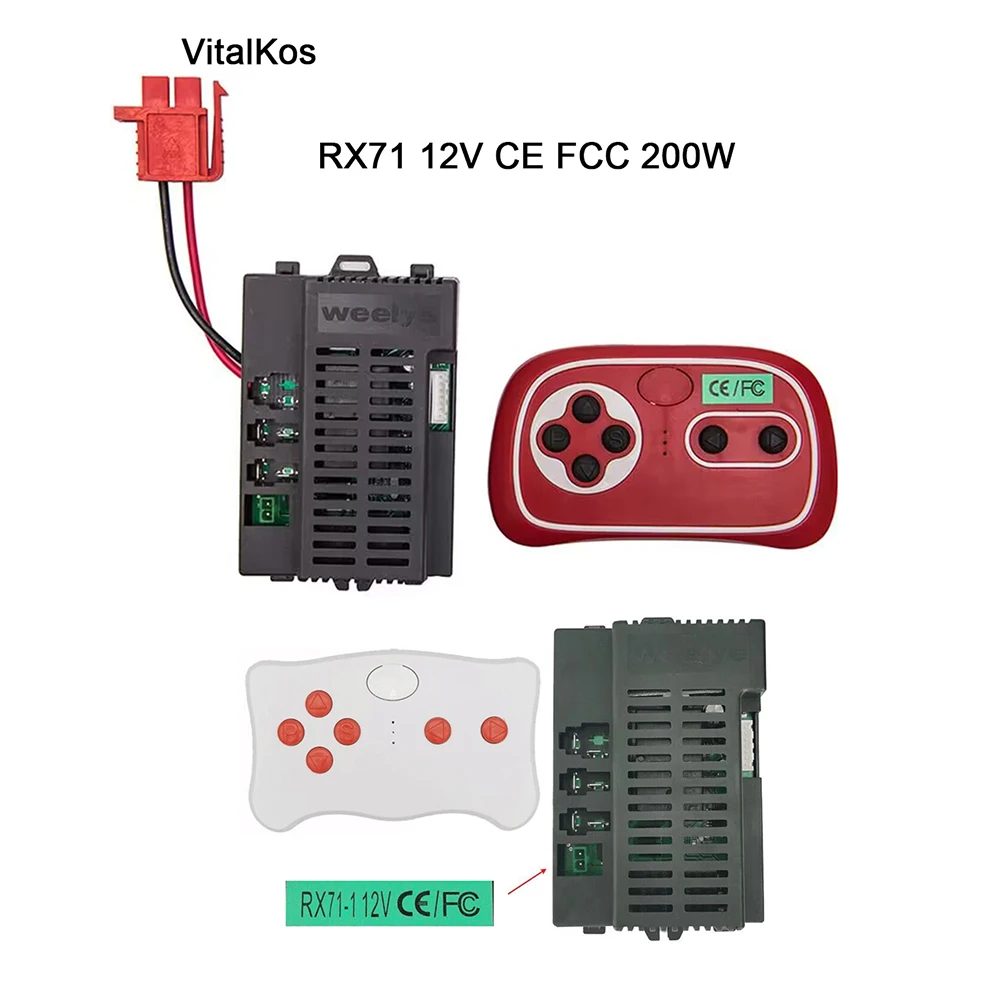 Vitalkos weelye rx71 12v 200w empfänger ce/fcc kinder elektroauto 2,4g bluetooth sender empfänger (optional) autoteile