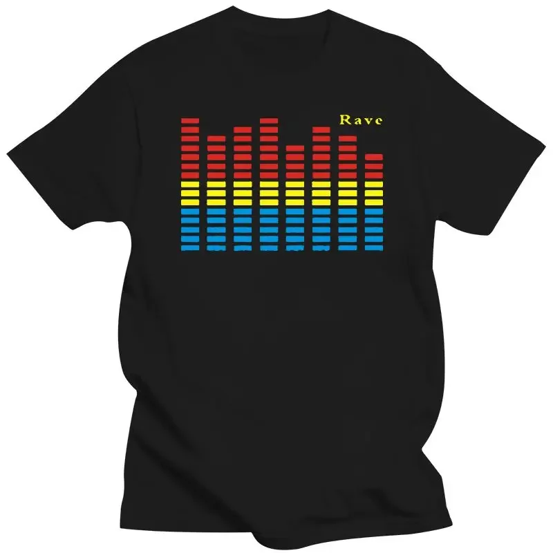 Factory Sound Activated LED Flashing Light Up And Down The Equalizer T-Shirt Men'S T-Shirt  Mens Clothing Sale Of The T Shirt