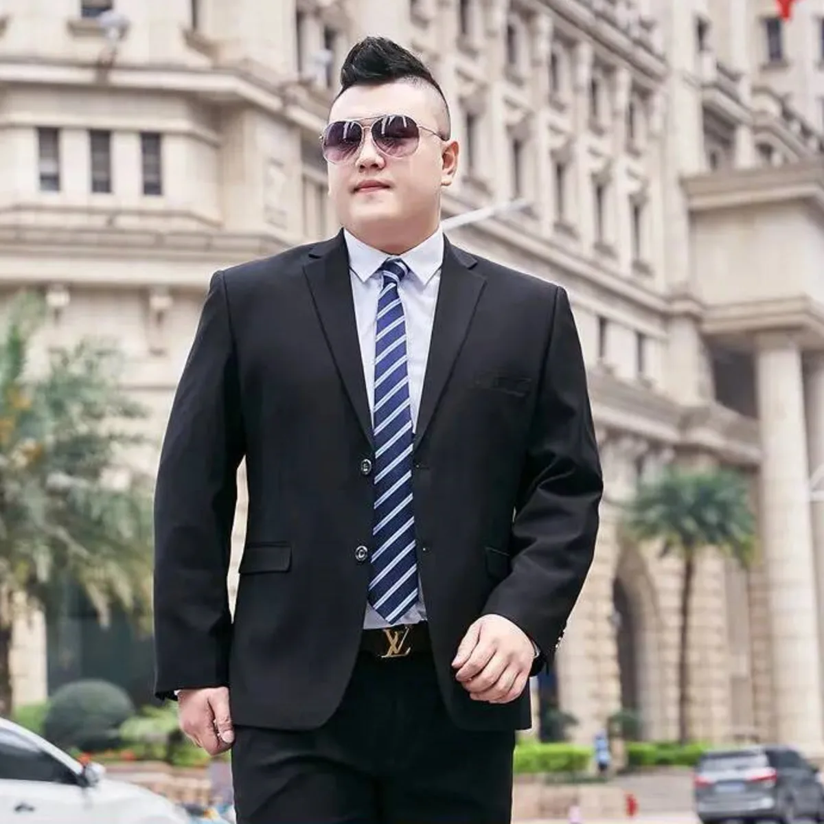 

Fat Brother Big Size Pants Men's Suits Formal Business Dress Fashion Leisure Occupation 2 Piece Set Blazer Wedding Jackets S-9XL