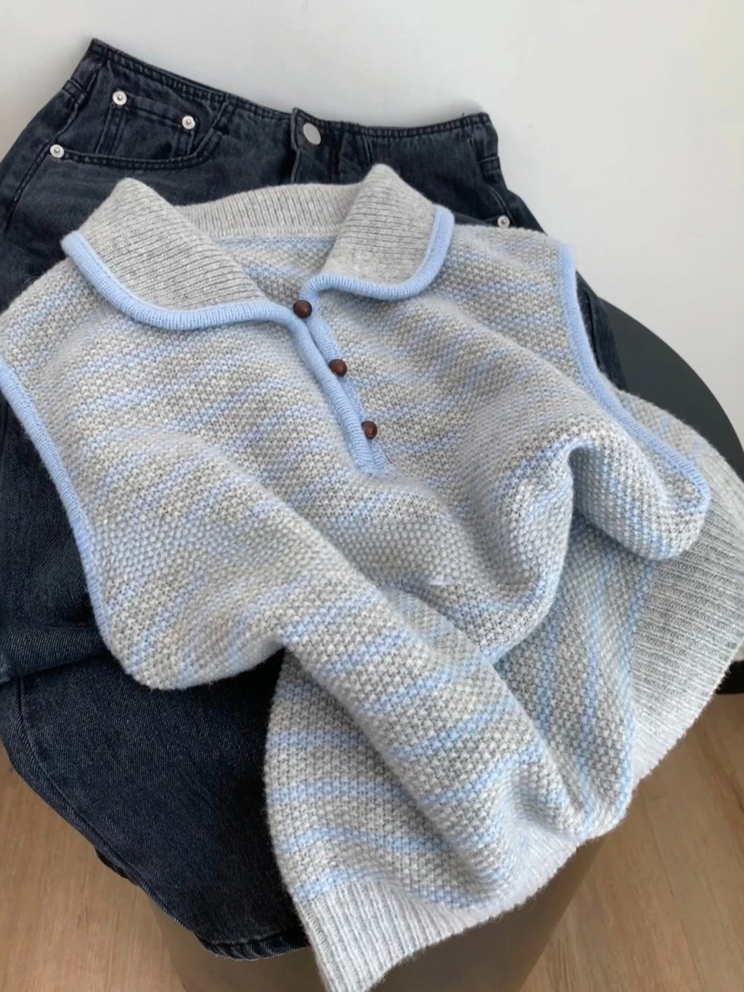 

Женский вязаный жилет большого размера с воротником-стойкой, тонкий, для многослойного образа, повседневный, осенне-зимний, модный, больших размеров, для ношения под одеждой