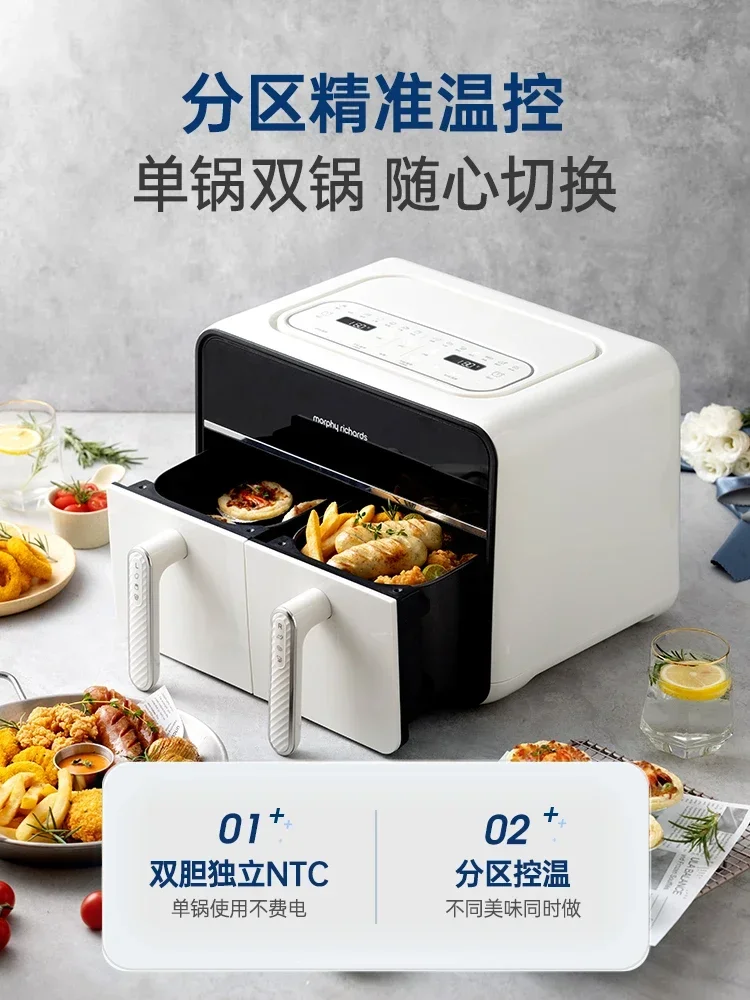 220V Multi-functional Electric Air Fryer with Large Capacity and Visualized Smart Control for Home Use