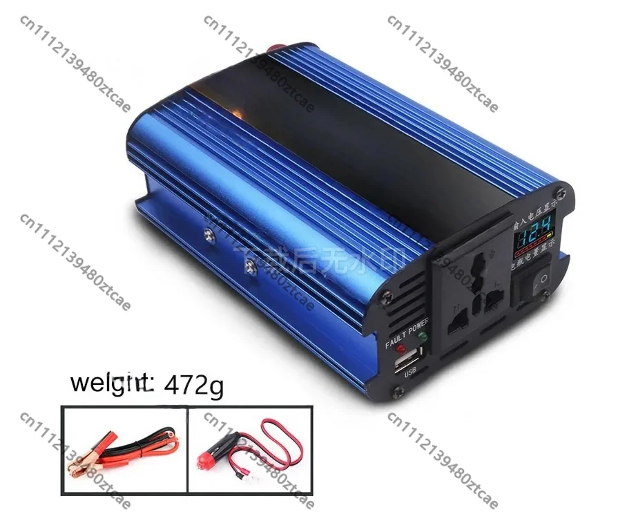 

500W Smart Power Inverter, 12V/24V/36V/48V/60V to 220V Voltage Converter, Digital Display Vehicle Power Transformer