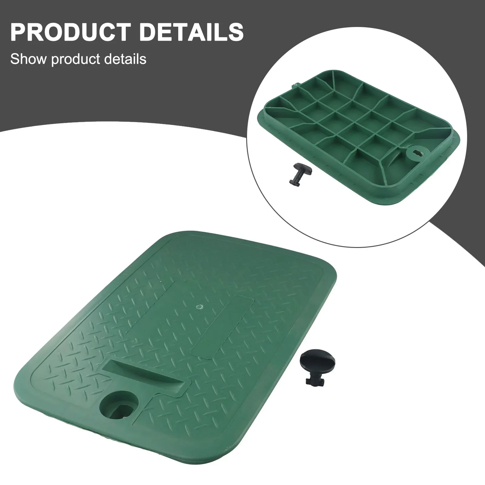 12 Inch Green Valve Box Cover Water Valve Box Green Garden Engineering Plastic Buried Box Solenoid Valve Box Cover