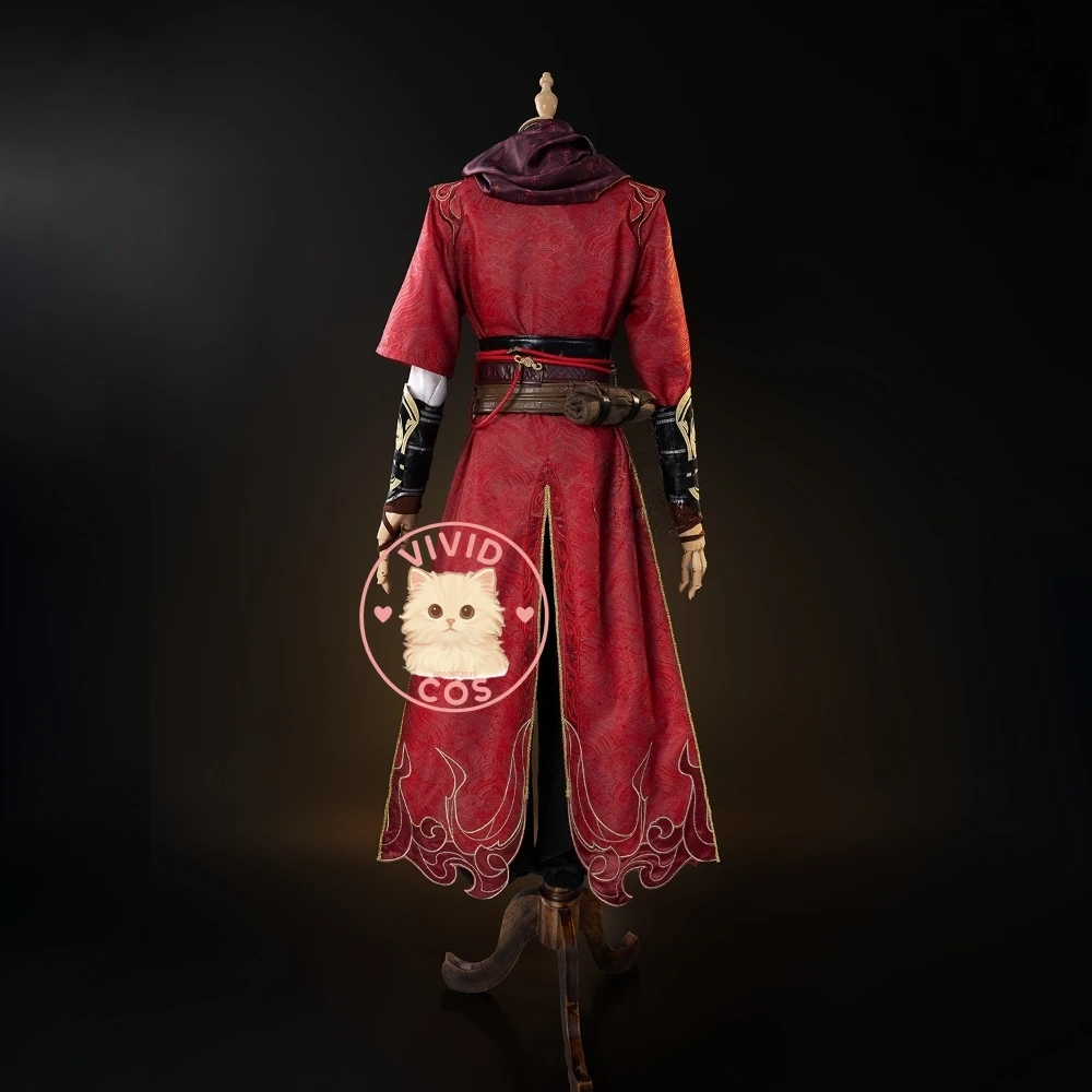 Горячая игра Naraka: Bladepoint Косплей Костюм Аниме Li Xingyun Высокое качество Ролевая игра Красная униформа Мужчины Взрослый Comic Con Party