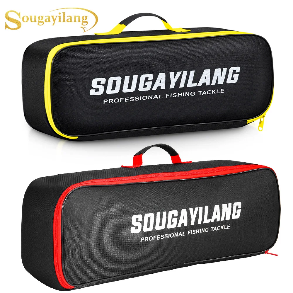 Sougayilang Angelruten-Tasche 46cm 57cm Tragbare Nylon-Angelzubehörtasche Tragbare Aufbewahrung Outdoor-Aufbewahrungswerkzeug-Set für Angeln