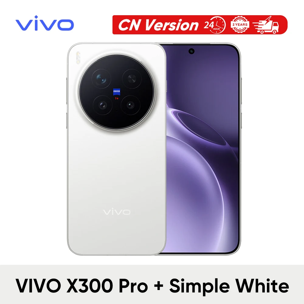 VIVO X300 Pro 5G Smartphone Dimensity 9500 6,78″ AMOLED-scherm 6510mAh 90W FlashCharge 200MP ZEISS APO Telefoto-camera NFC OTG