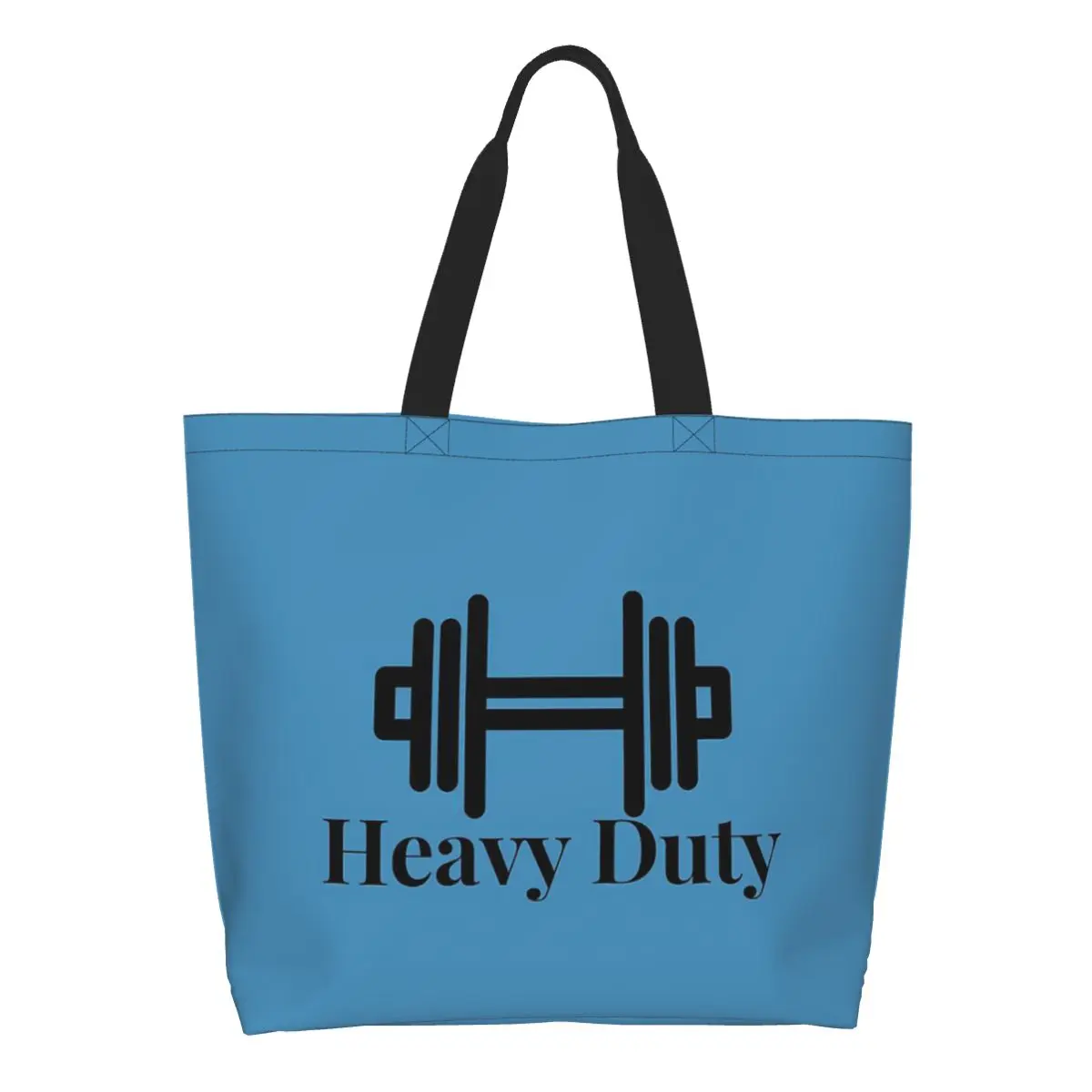 Powerhouse Gym Shopping Tote Bag Canvas Large Capacity Shoulder Bags Shopper Grocery Handbag for Women