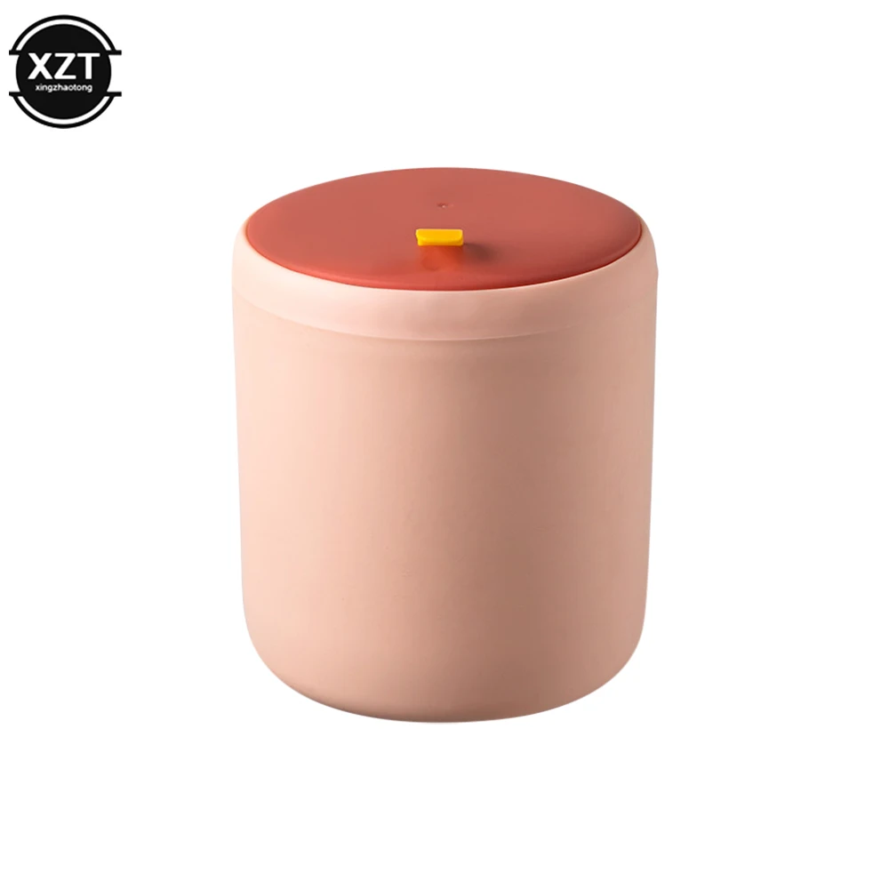 Nordic Mini Trash Can Waste Bins Desktop Garbage Basket Home Table Plastic Trash Can Office Supply Dustbins Sundries Barrel Box