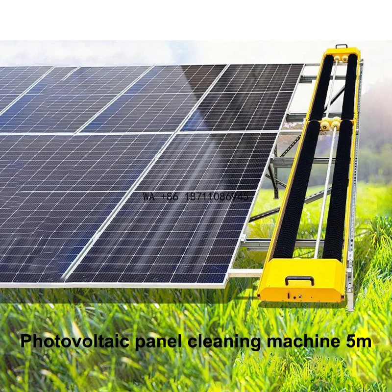 Máquina de Limpieza de Paneles Fotovoltaicos, Cepillo de Limpieza para Componentes de Paneles Solares, Robot Eléctrico Inteligente para Paneles Fotovoltaicos