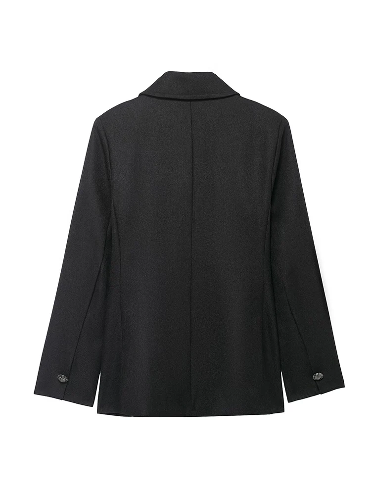 الخريف الشتاء النساء المعاطف الصوفية موضة سليم صالح مزدوجة الصدر سترة أنيقة التلبيب الدافئة الشارع الشهير سيدة ملابس خارجية أنيقة