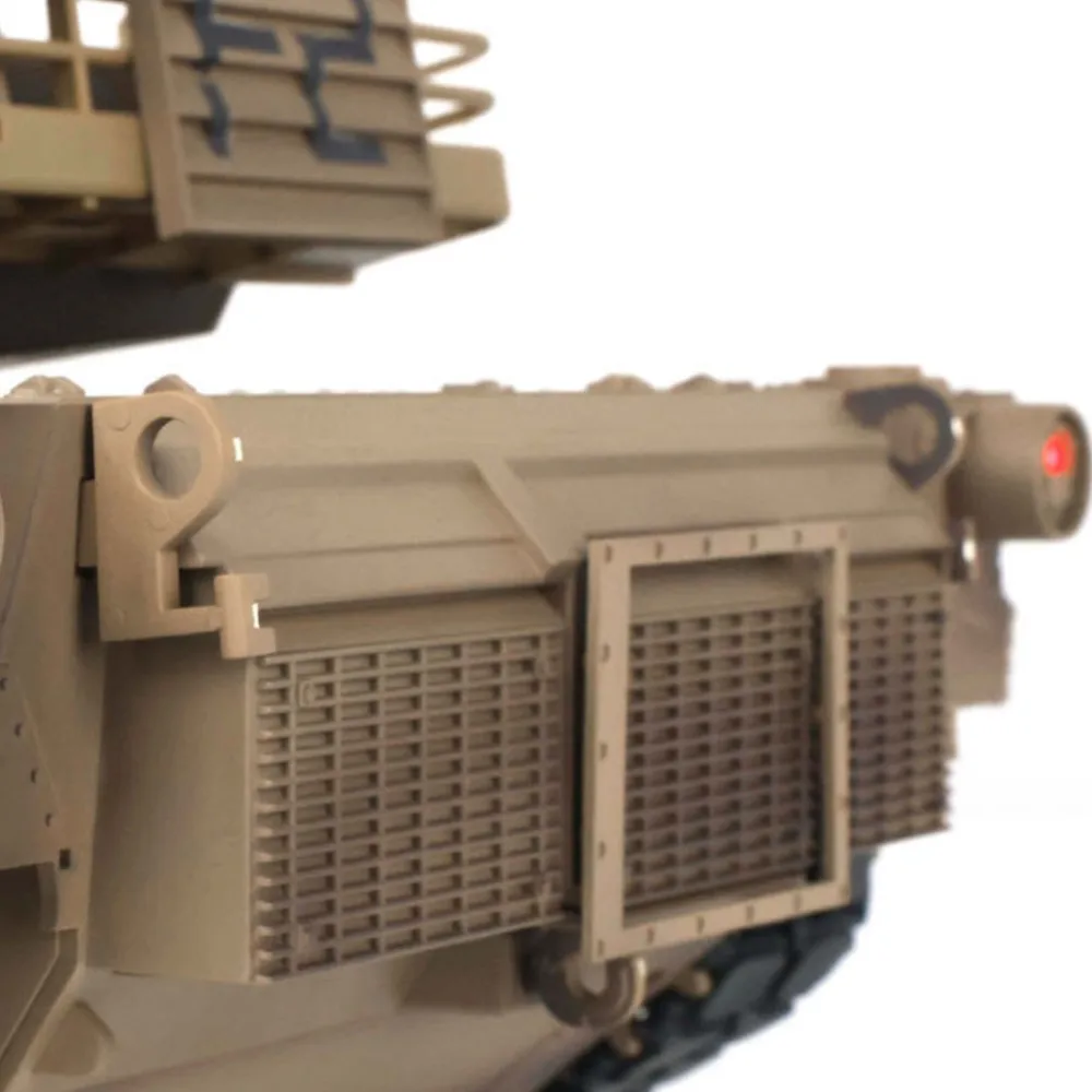 1/16 스케일 2.4Ghz 헨롱 7.0 플라스틱 버전 M1A2 에이브람스 RTR RC 탱크 3918 투칸 모델 TH17788-SMT8