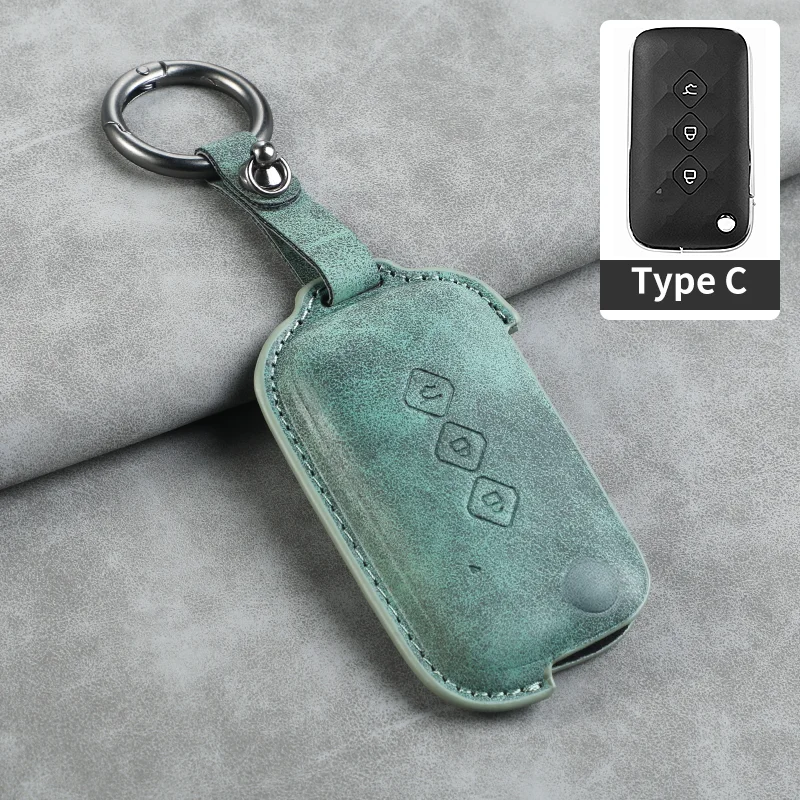 Pelle per Chevrolet Aveo Trax Groove Captiva 2024 Wuling Flip Car Key Case Cover Shell 3 pulsanti chiave a distanza accessorio Keychian