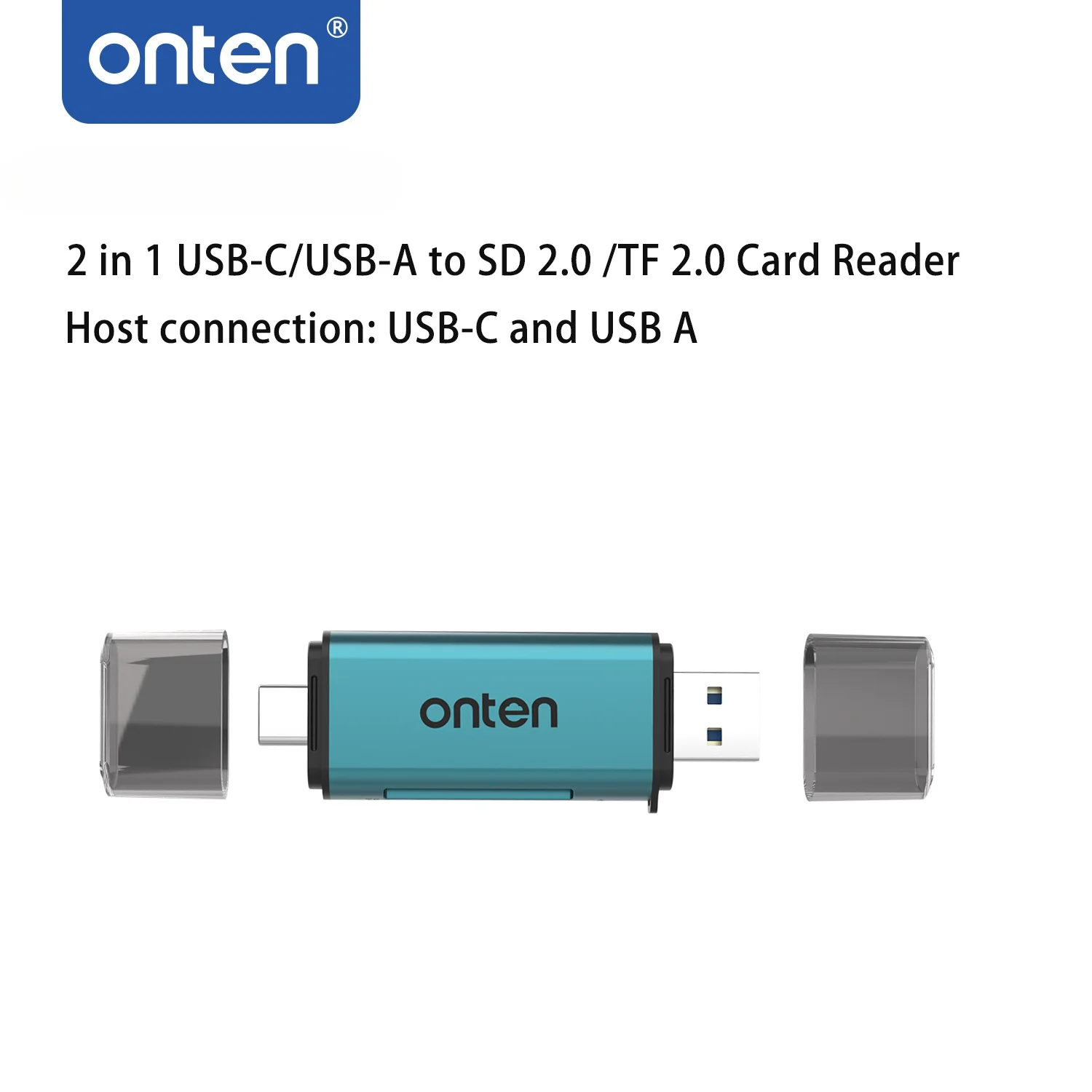 ONTEN Card Reader USB3.0 & Type C Universal Card Adapter Multifunctional adapter for SD Card & Micro sd Card for PC Lapto