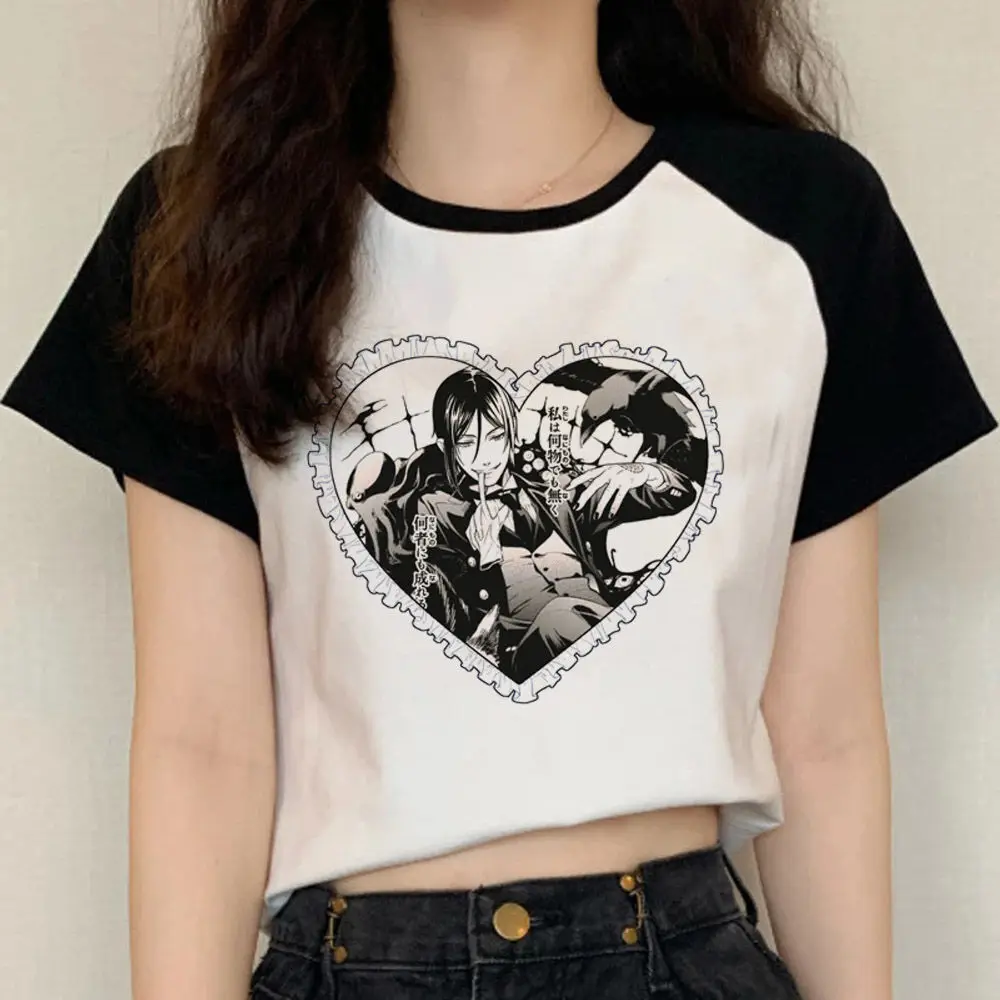 Black Butler shirt women aesthetic korean clothes harajuku  Pastel Retro tshirt Y2k Comfortable kawaii aesthetic Graphic hip hop - view 5