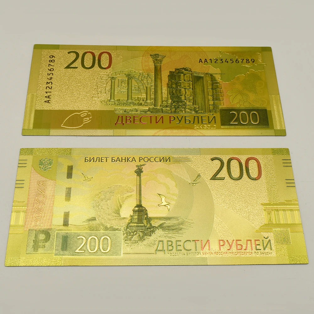 10pcs/set Russian 5-5000 Rubles Fake Money Dollar Gold Banknote Euro Price Bill Bank Collectible Business Gift