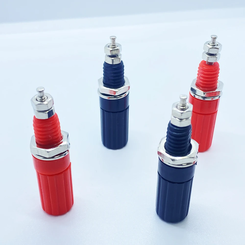 4mm Banana Binding Post Socket Terminal Audio Speaker Connector 4mm Banana Plug Test Probe Amplifier Jack Conversion Adapter