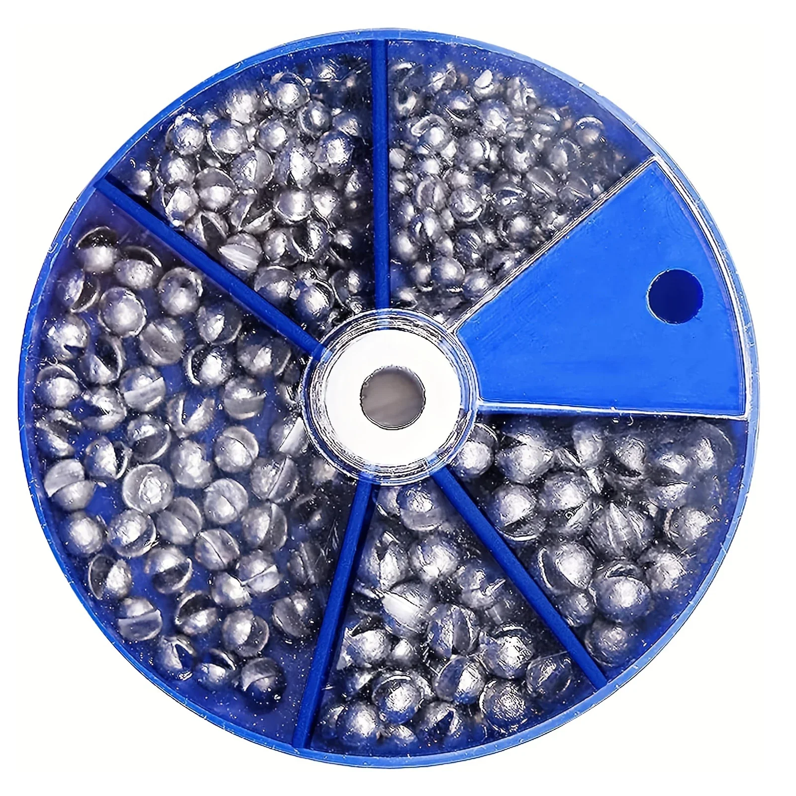 Plomo de pesas de pesca, pesas de tiro divididas de plomo, plomos de pesca redondos extraíbles, accesorios de pesca