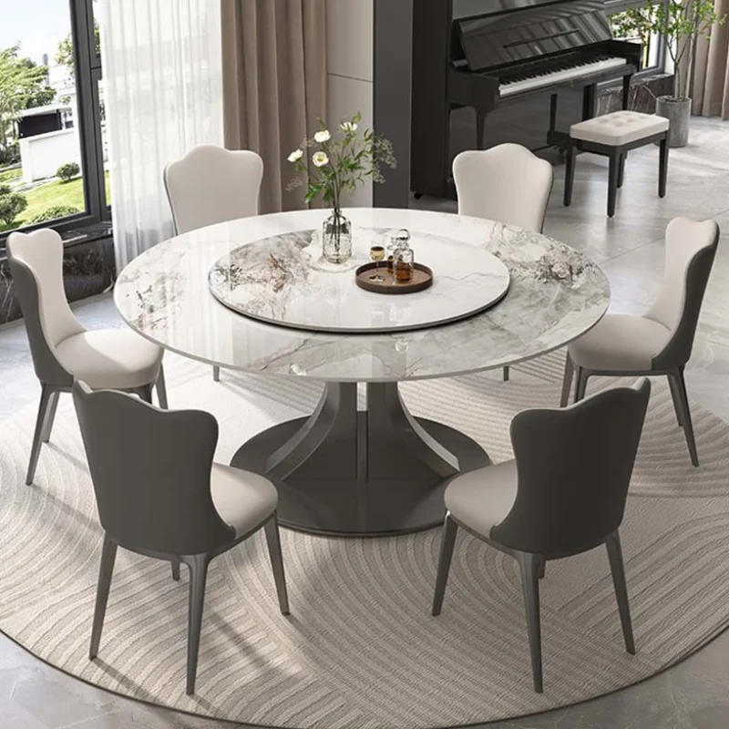 

Restaurant Kitchen Dining Table Set Round Unique Designer White Wood Dining Table Restaurant Nordic Reception Trendy Furniture