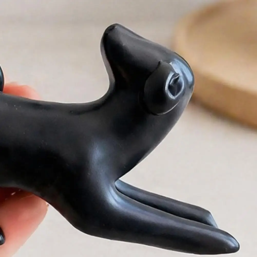 Decorative Figurine for Coffee Table Abstract Running Dog Owner Statue Minimalist Resin Sculpture Modern Desktop Puppy Figurine