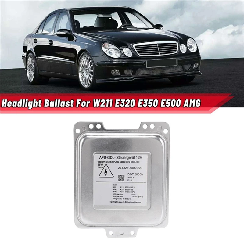 HID Xenon Headlights Control Unit A2118705585 For Mercedes E-Class W211 S211 Porsche Cayenne D1S Ballast Driver Module