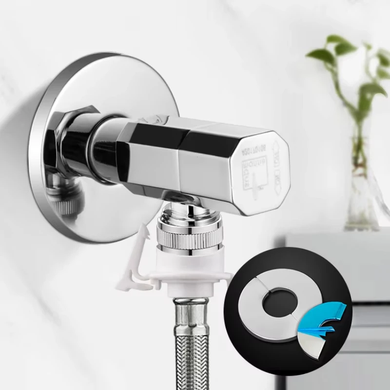 Stainless Steel Faucet Decorative Round Cover Self-Adhesive Shower Water Pipe Finish Water Pipe Wall Covers Bathroom Accessories