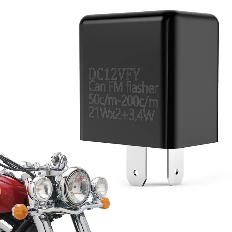 

Motorcycle Turn Signal Flasher Relay Adjustable LED Turn Signal Flasher Relay superFlasher Turn Light For Motorcycle Accessories
