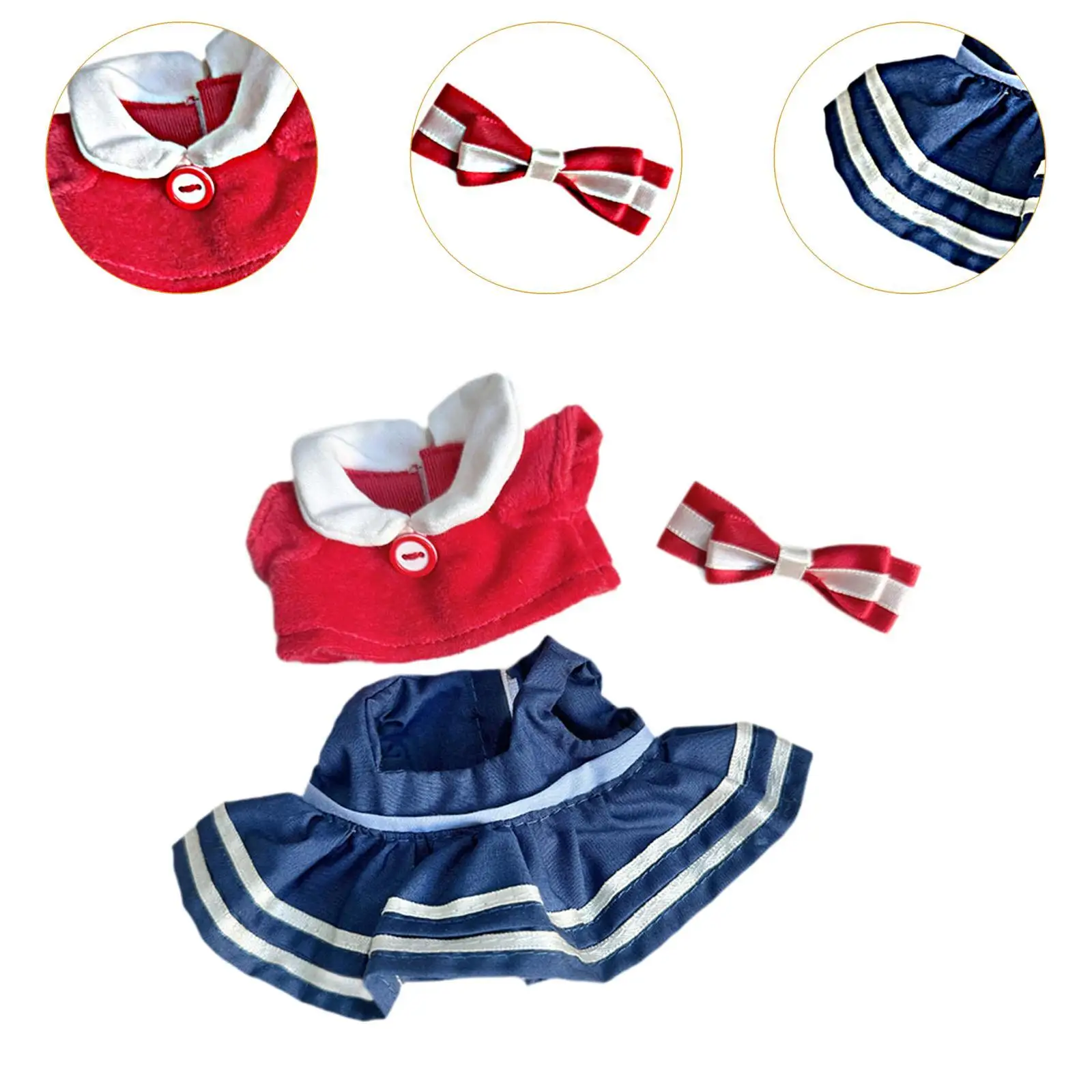Poppenkleding voor pluche figuren van 10-15 cm, accessoires voor knuffels