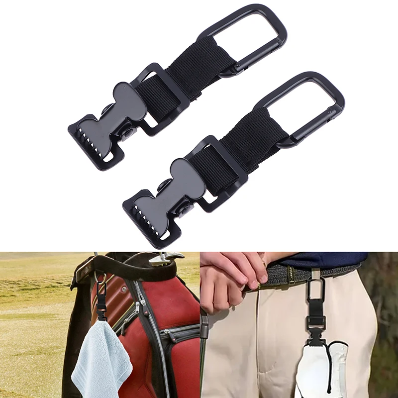 New Secure Black Golf Glove Holder Clip Versatile Attaches To Belt Or Bag Perfect For Golf Gloves, Hats, Helmets, Masks & Towels