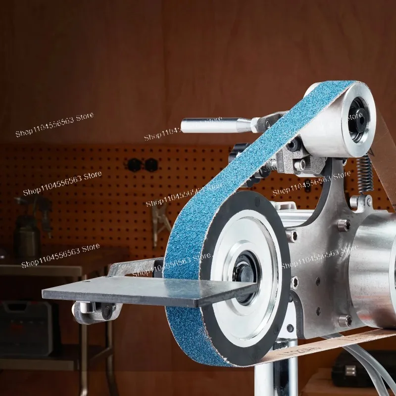 

550W Variable Frequency Speed Belt Sander Polishing Grinder With Grinding Molds And Sand Belts For Metal Surface Processing