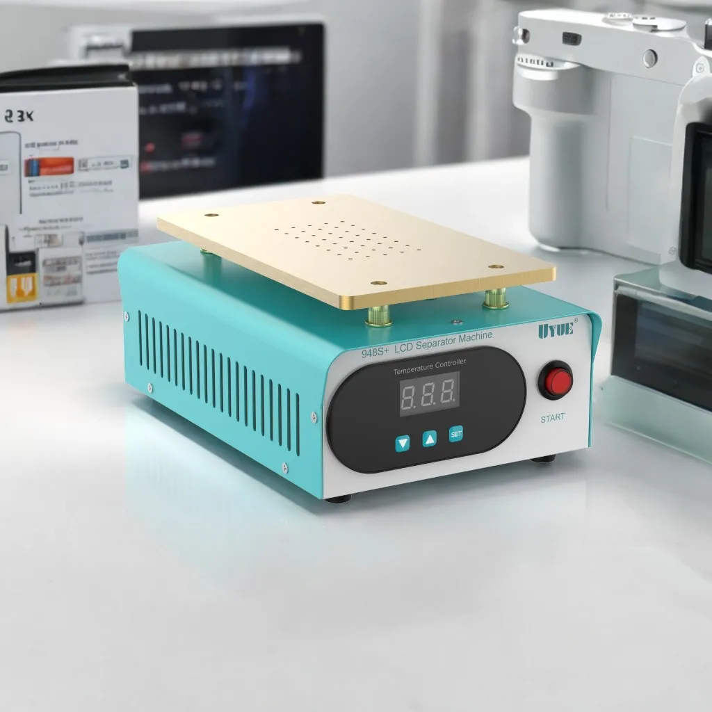 UYUE 948S + LCD شاشة تعمل باللمس فاصل آلة عدة 7 بوصة آيفون فاصل آلة إصلاح الشاشة المدمج في مضخة تفريغ