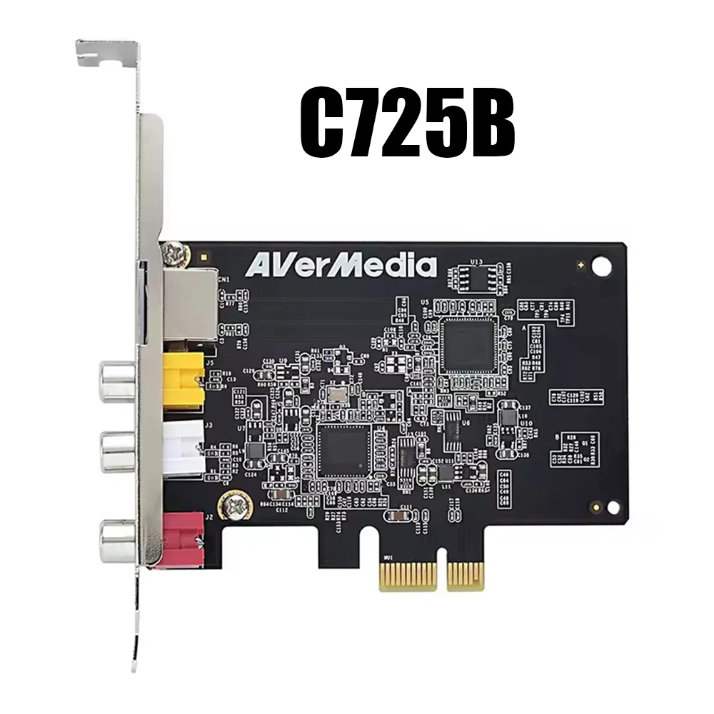 Video Capture Card AV PCI E DVR Card C725B for AverMedia AV/S Terminal HD Video Monitoring Analog