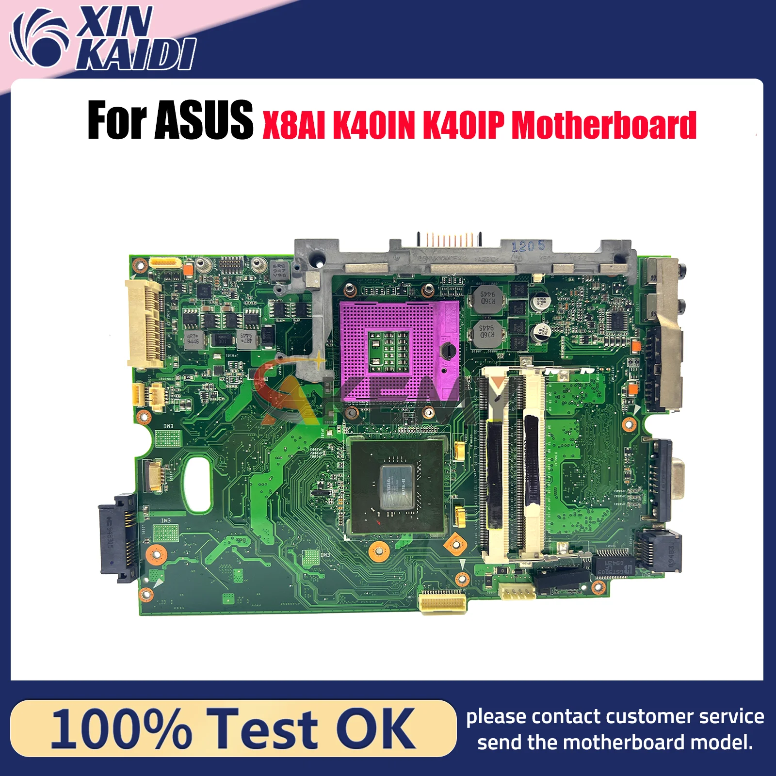

Материнская плата для ноутбука K40IN для ASUS K40I K40ID K40IE X8AI K40IN K40IJ, материнская плата для ноутбука, 100% тестирование, ОК, быстрая доставка, высокое качество