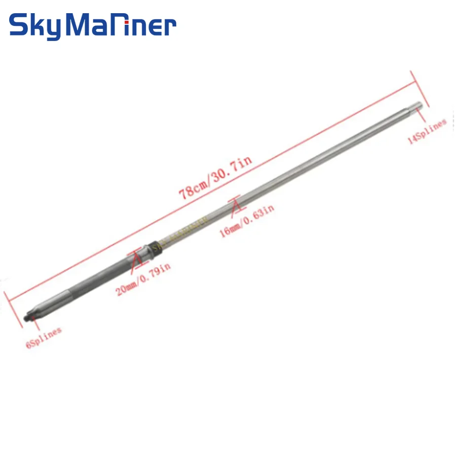 Drive Shaft Long 61N-45510-10 For Yamaha Outboard Motor 2T 4T 25HP F25-04010000L Parsun 61N-45510 Boat Engine Parts