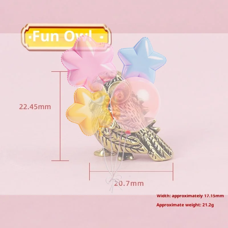 1Pcs Retro Bird Animal Figurines Mini Owl Statue Metal Brass Tea Pet Table Ornament Home Decoration Accessories Miniatures Craft