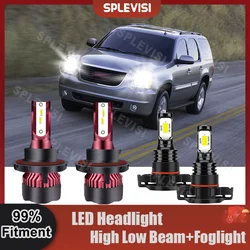 Replace LED Headlight High Low Beam Foglight For GMC Yukon For Yukon XL 1500 2007 2008 2009 2010 2011 2012 2013 2014 Car Lights